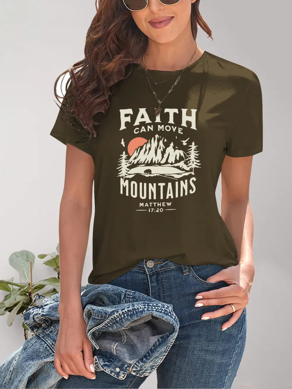 Graphic Round Neck Short Sleeve T-Shirt – Trendsi | ClozArt