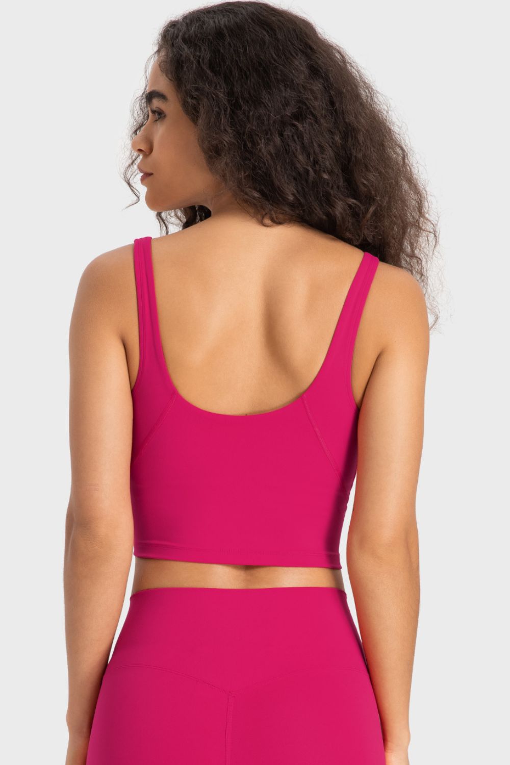 Millennia Deep V-Neck Crop Sports Bra – Trendsi | ClozArt