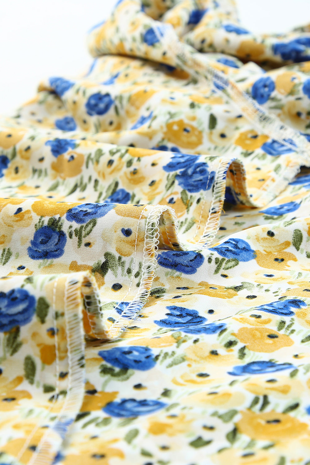 Floral Puff Sleve Keyhole Blouse – Trendsi | ClozArt