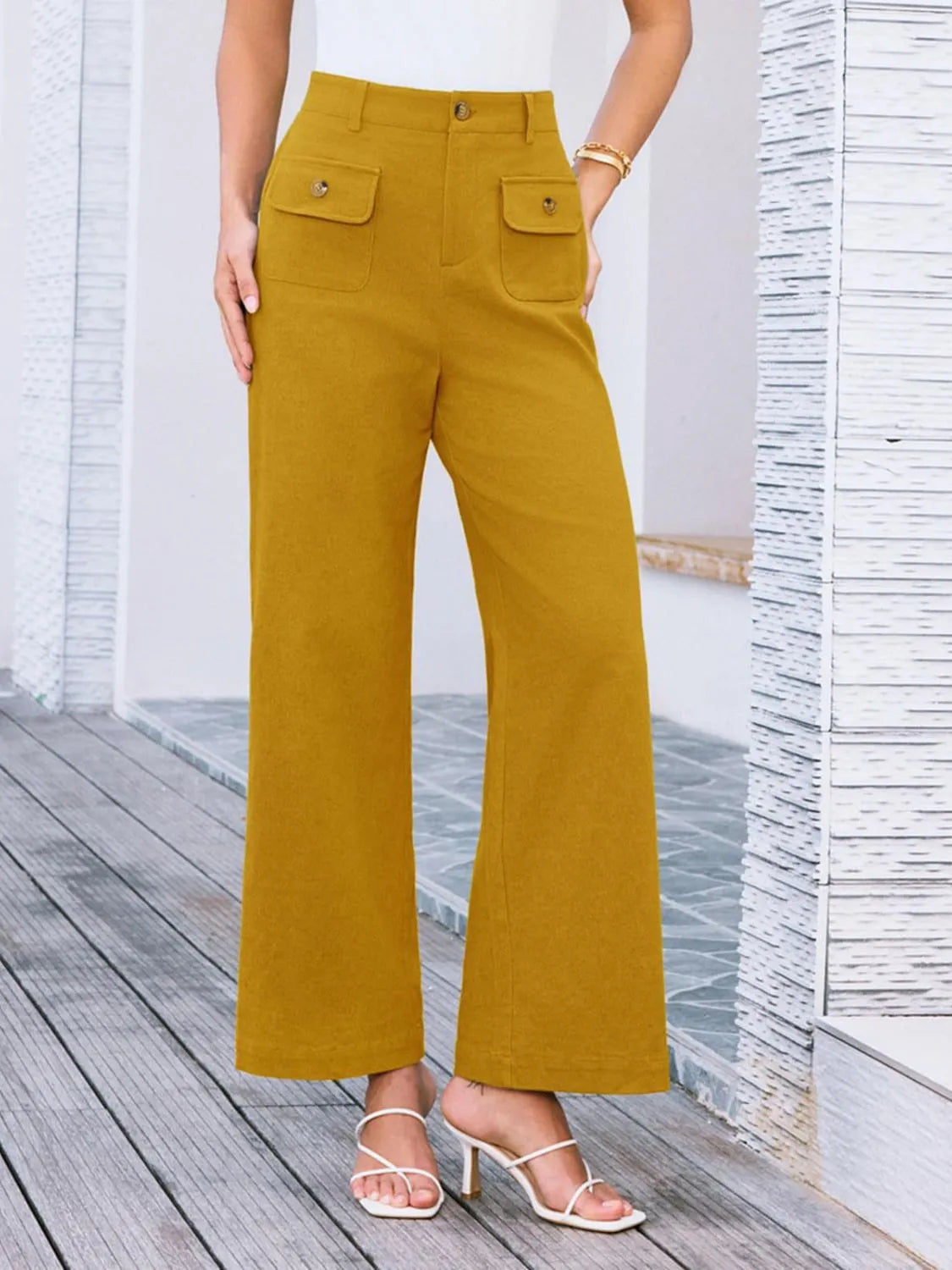 High Waist Wide Leg Pants – Trendsi | ClozArt