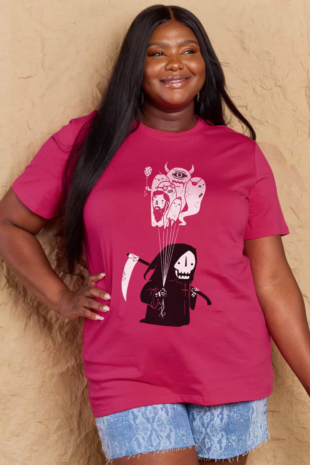 Simply Love Full Size Death Graphic T-Shirt – Trendsi | ClozArt