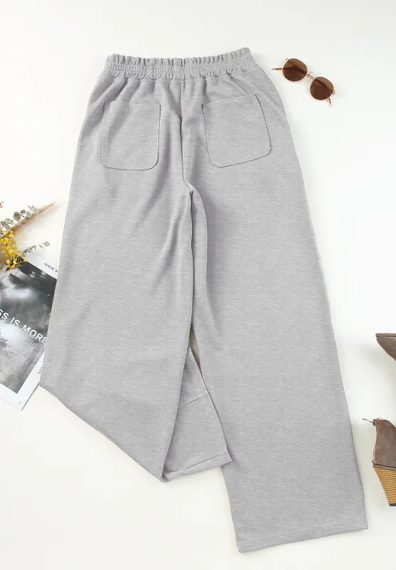 Elastic Waist Sweatpants with Pockets – Trendsi | ClozArt