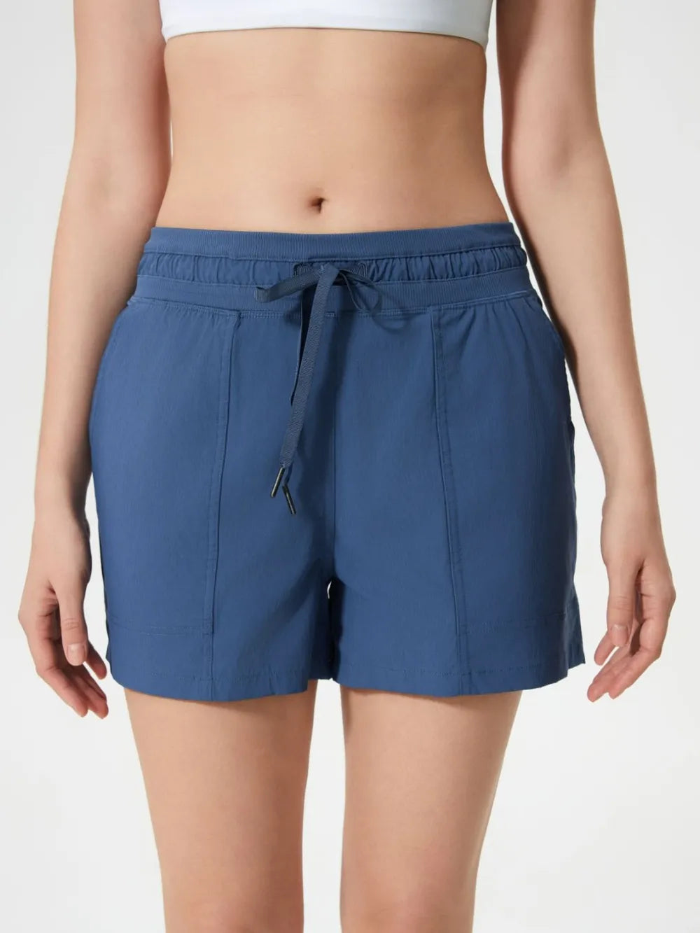 Millennia Drawstring Active Shorts with Pockets – Trendsi | ClozArt