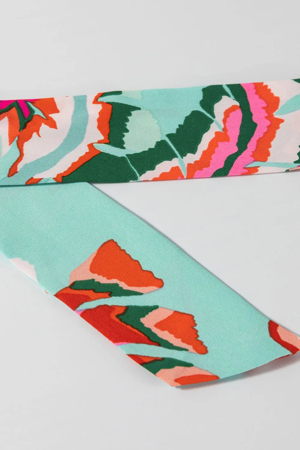 Abstract Print Lace-Up High Waist Buttoned Mini Dress – Trendsi | ClozArt