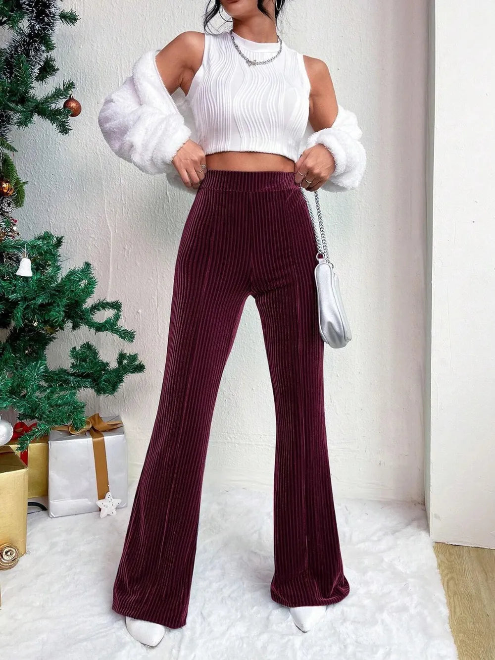 High Waist Flare Pants – Trendsi | ClozArt