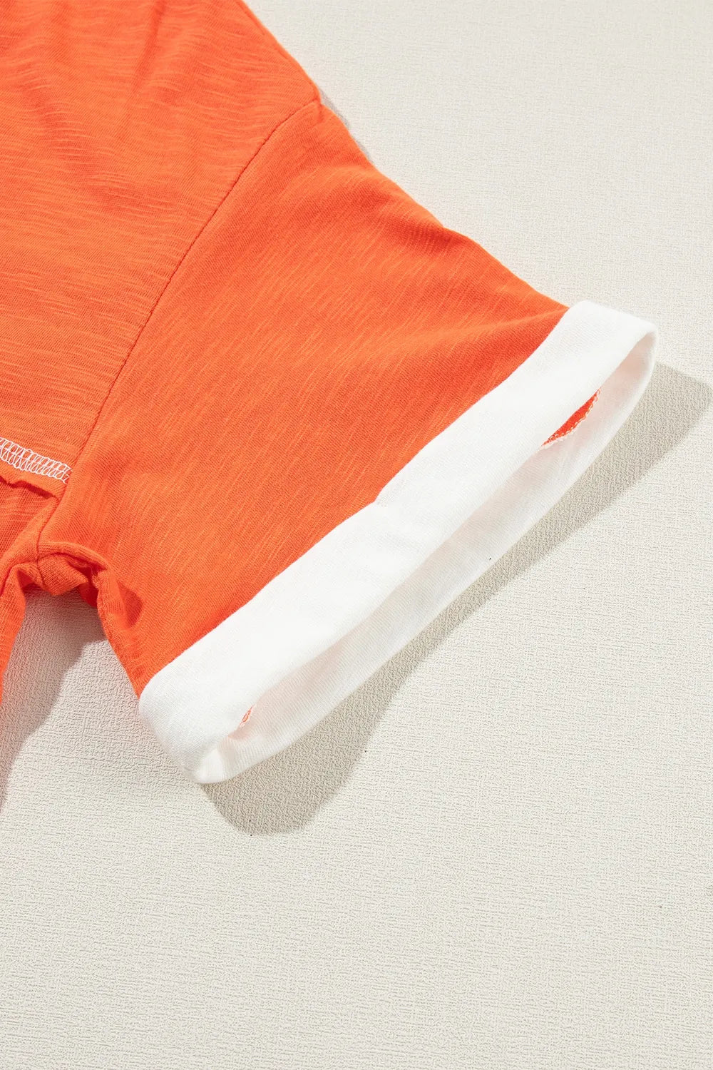 Color Block V-Neck Short Sleeve T-Shirt – Trendsi | ClozArt