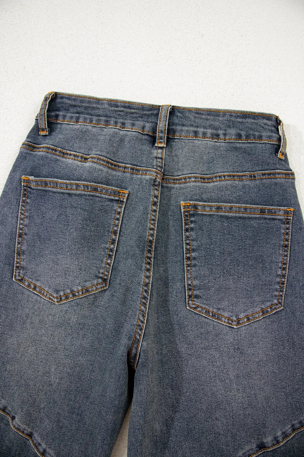 Exposed Stitching Loose Straight High Waist Jeans – Trendsi | ClozArt