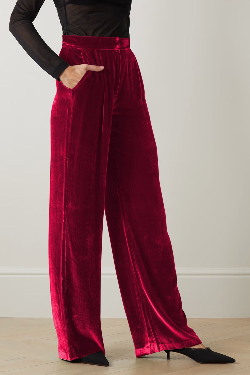 Loose Fit High Waist Long Pants with Pockets – Trendsi | ClozArt