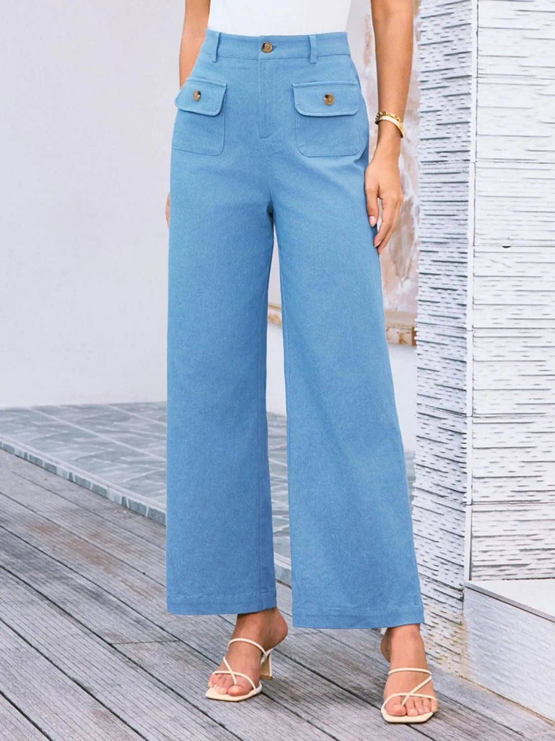 High Waist Wide Leg Pants – Trendsi | ClozArt