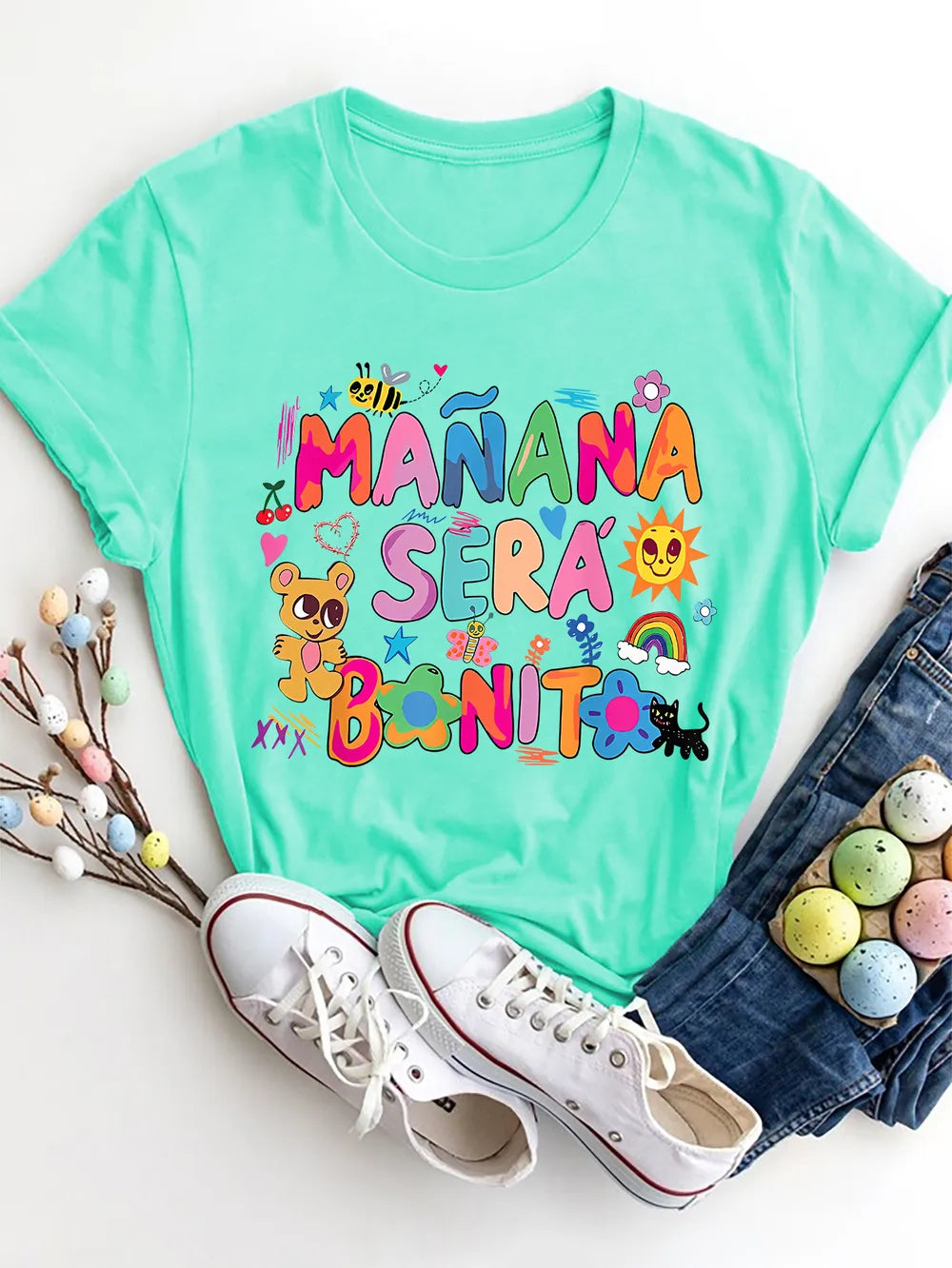 Letter Graphic Round Neck Short Sleeve T-Shirt – Trendsi | ClozArt