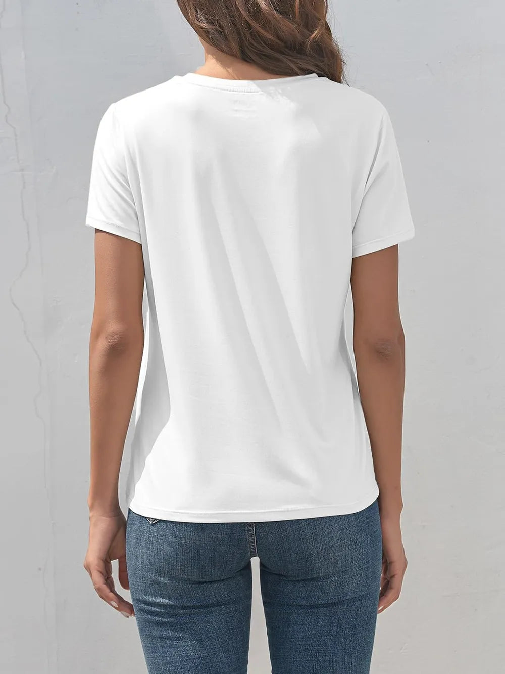 Letter Graphic Round Neck Short Sleeve T-Shirt – Trendsi | ClozArt