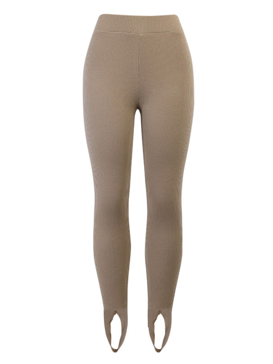 Ribbed Mid Waist Leggings – Trendsi | ClozArt