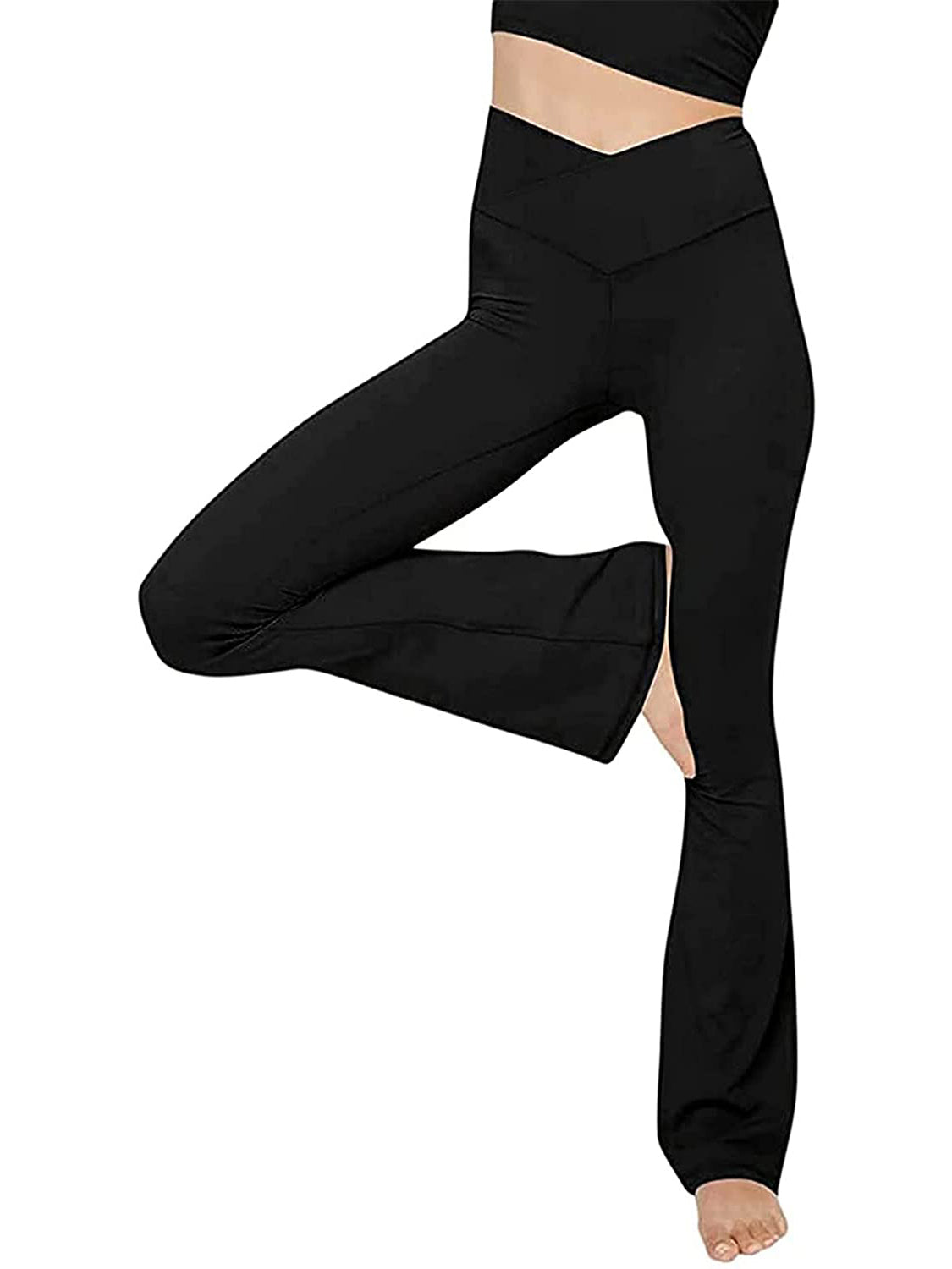 V-Waist Bootcut Long Pants – Trendsi | ClozArt