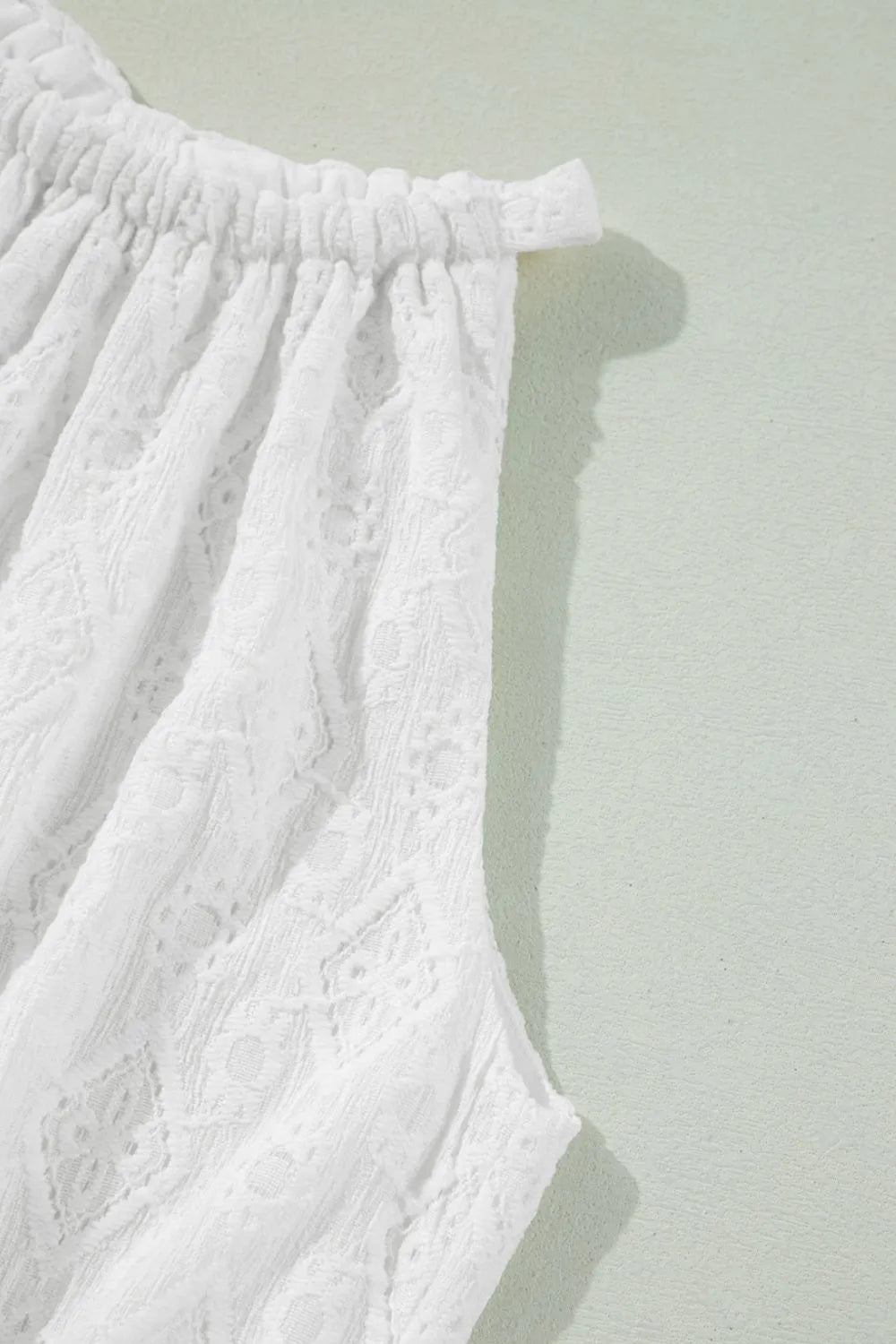 Lace Sleeveless Tied Waist Mini Dress – Trendsi | ClozArt