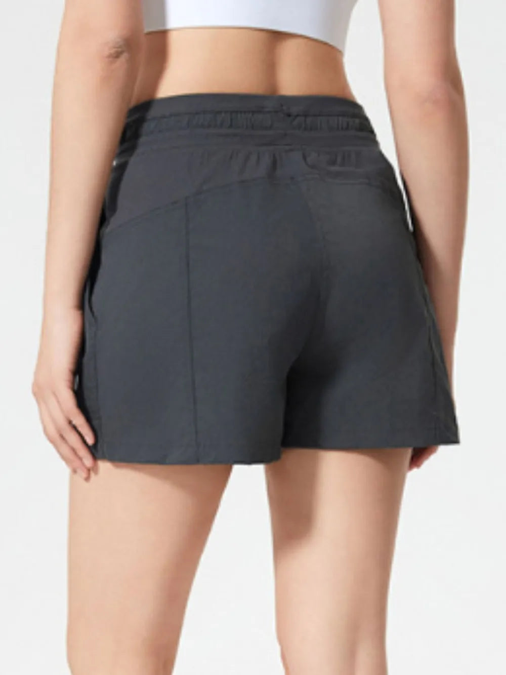 Millennia Drawstring Active Shorts with Pockets – Trendsi | ClozArt