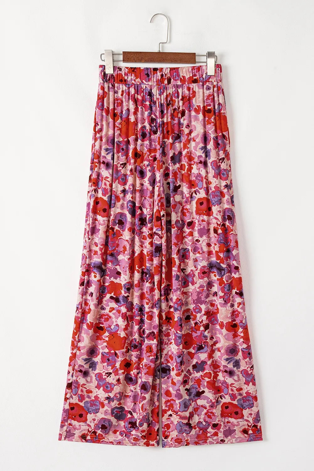 Floral Wide Leg Elastic High Waist Pants – Trendsi | ClozArt