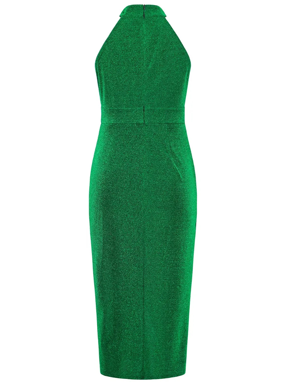 Slit Ruched Mock Neck Sleeveless Dress – Trendsi | ClozArt
