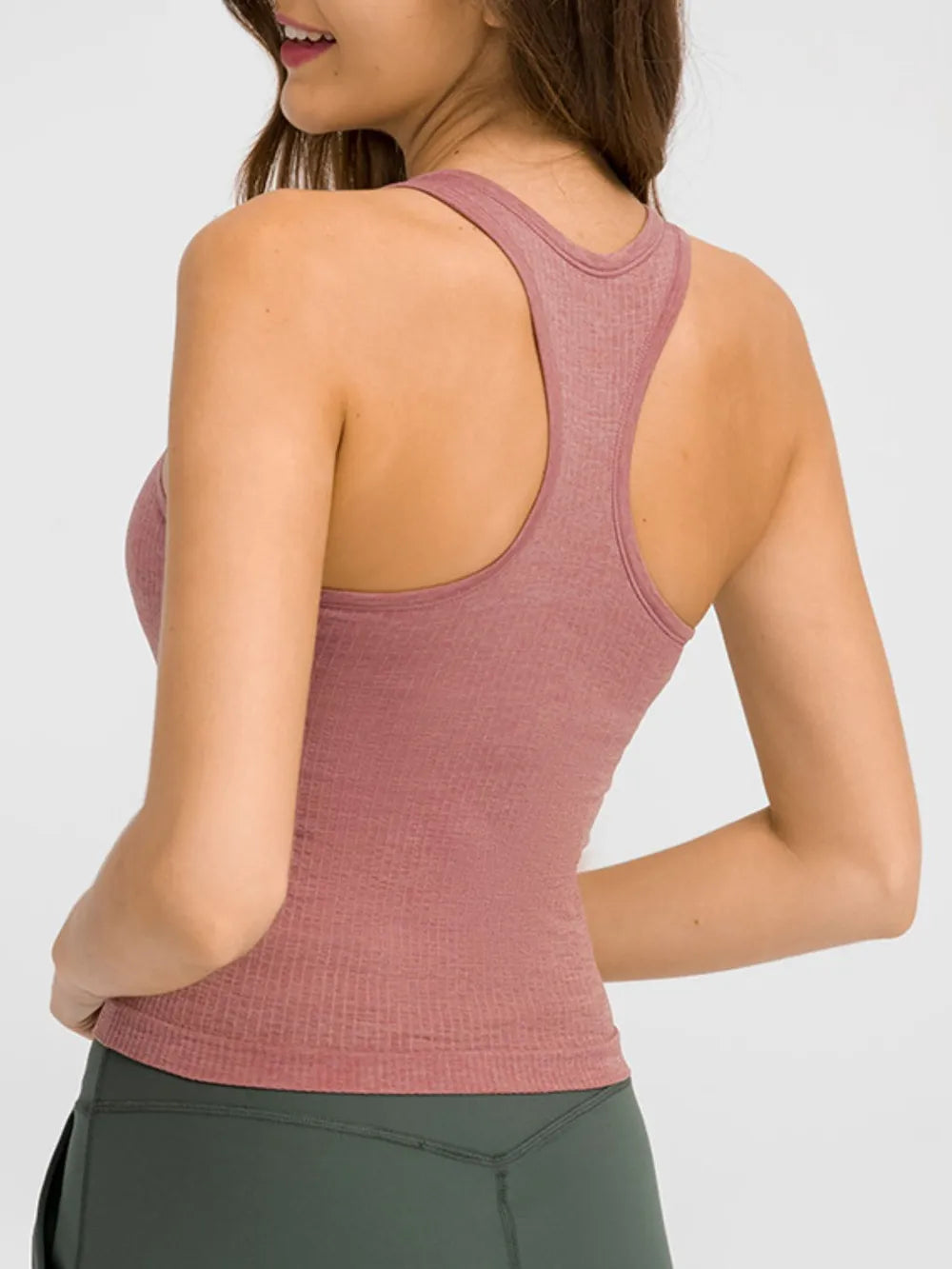 Millennia Round Neck Racerback Active Tank – Trendsi | ClozArt