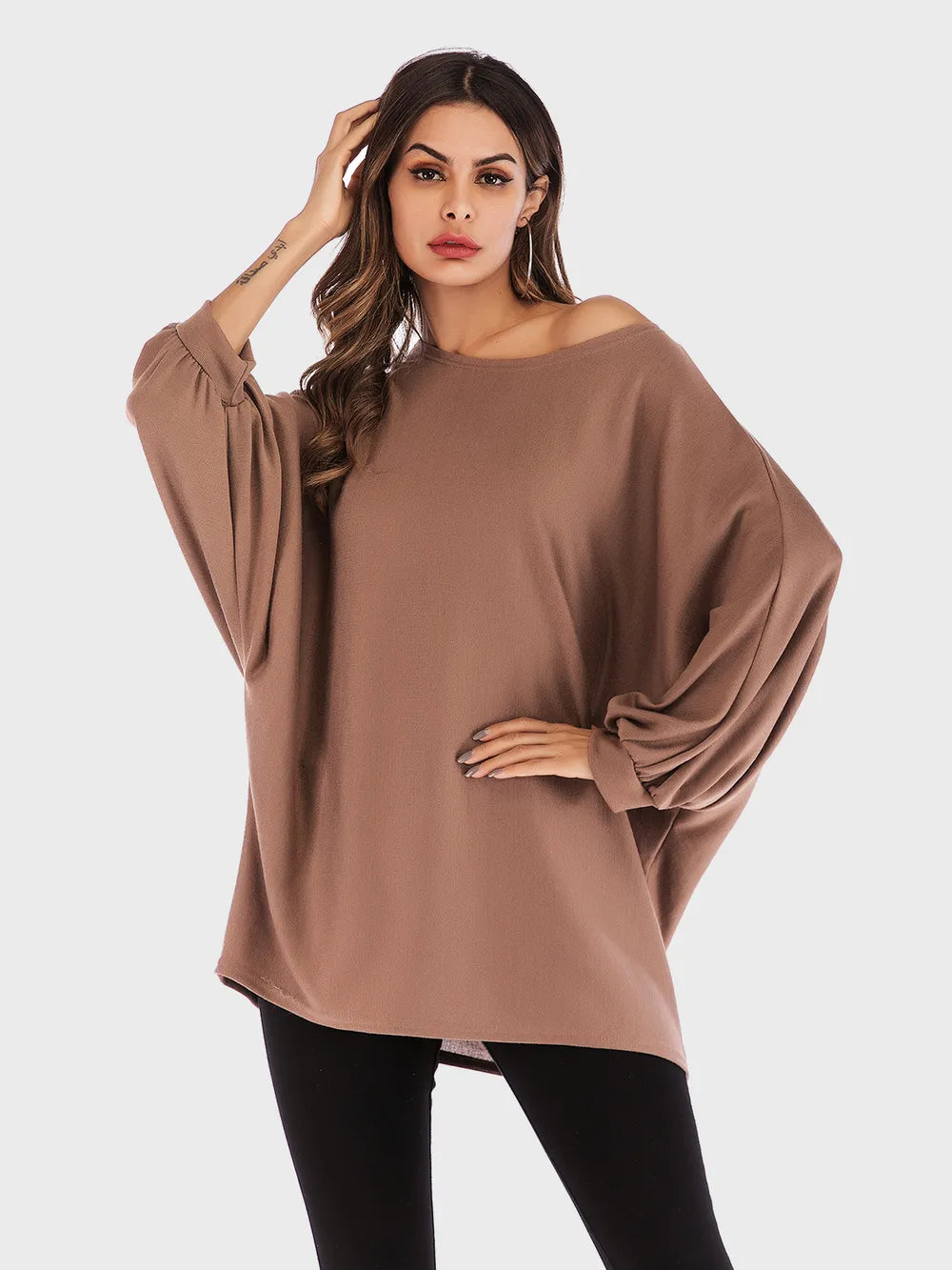 Perfee Round Neck Batwing Sleeve T-Shirt – Trendsi | ClozArt