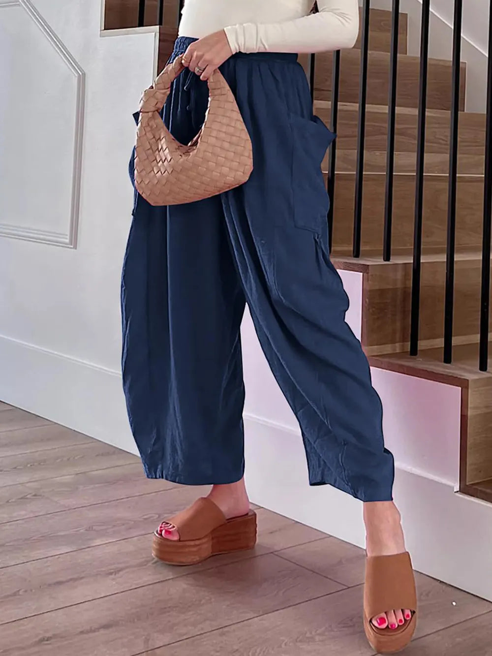 Full Size Wide Leg Pants with Pockets – Trendsi | ClozArt
