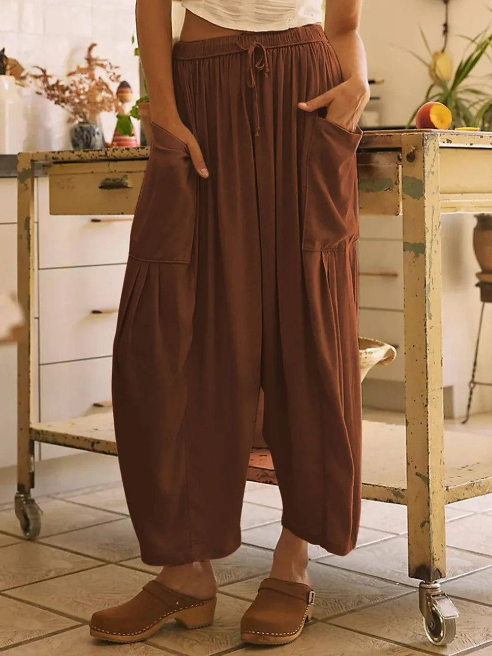 Full Size Wide Leg Pants with Pockets – Trendsi | ClozArt