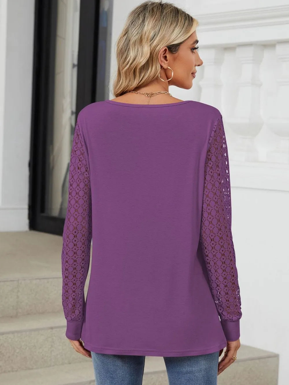Cutout Round Neck Long Sleeve T-Shirt – Trendsi | ClozArt