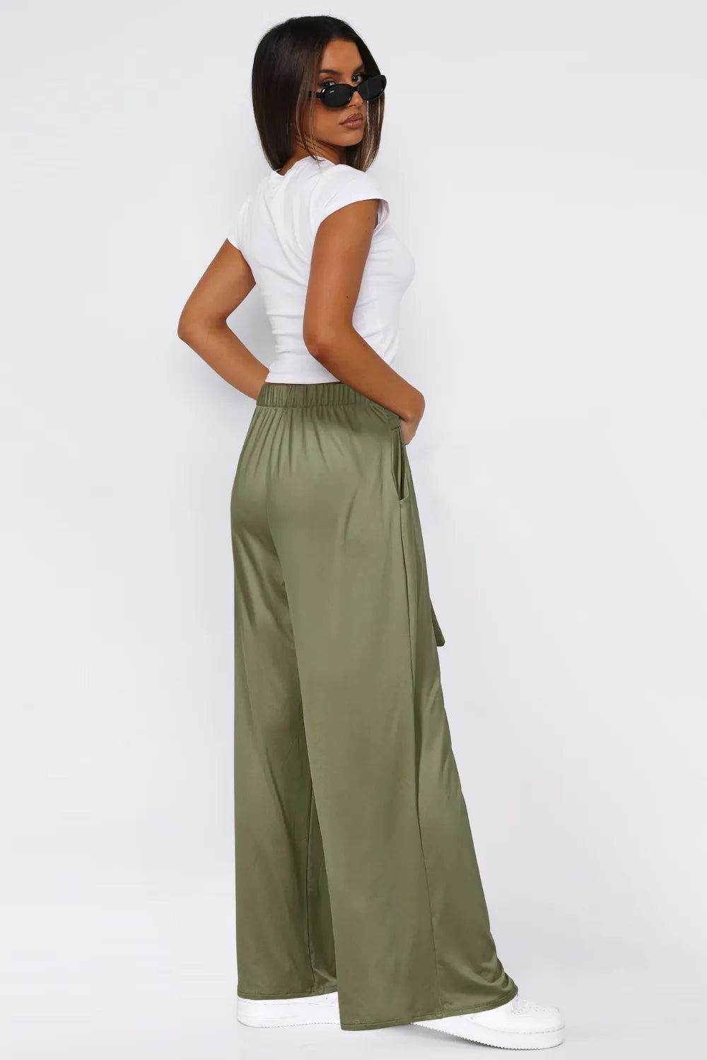 Tied Wide Leg Pants with Pockets – Trendsi | ClozArt