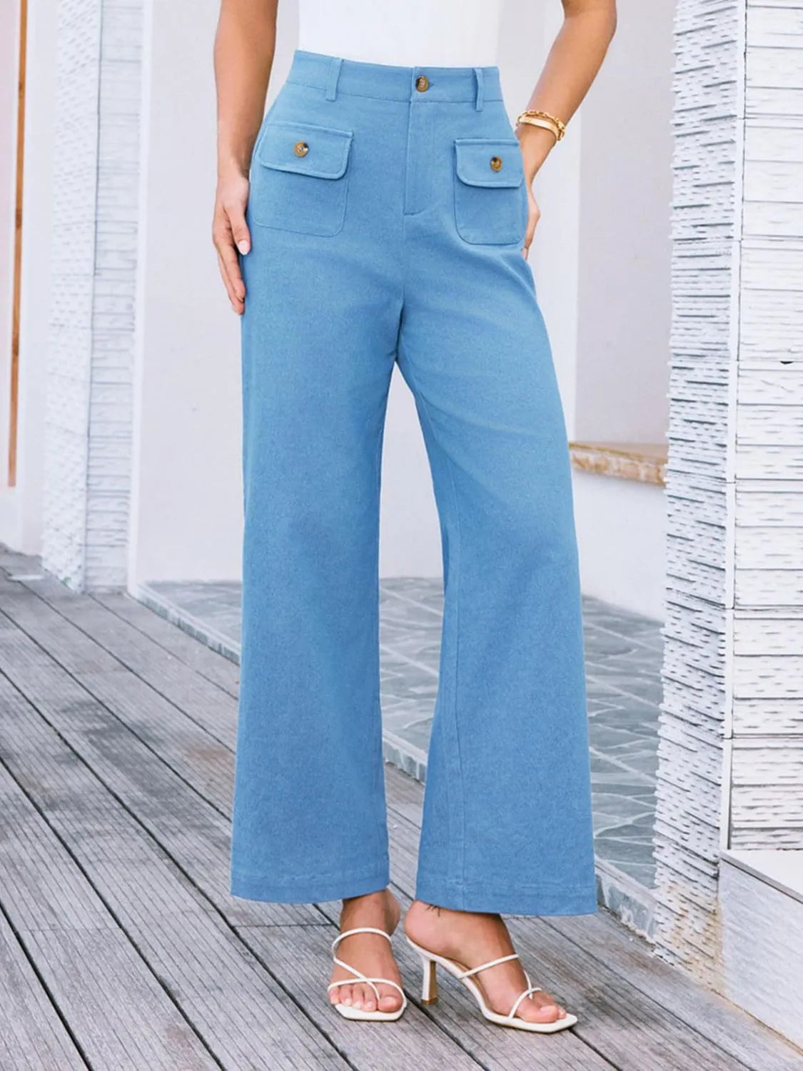 High Waist Wide Leg Pants – Trendsi | ClozArt