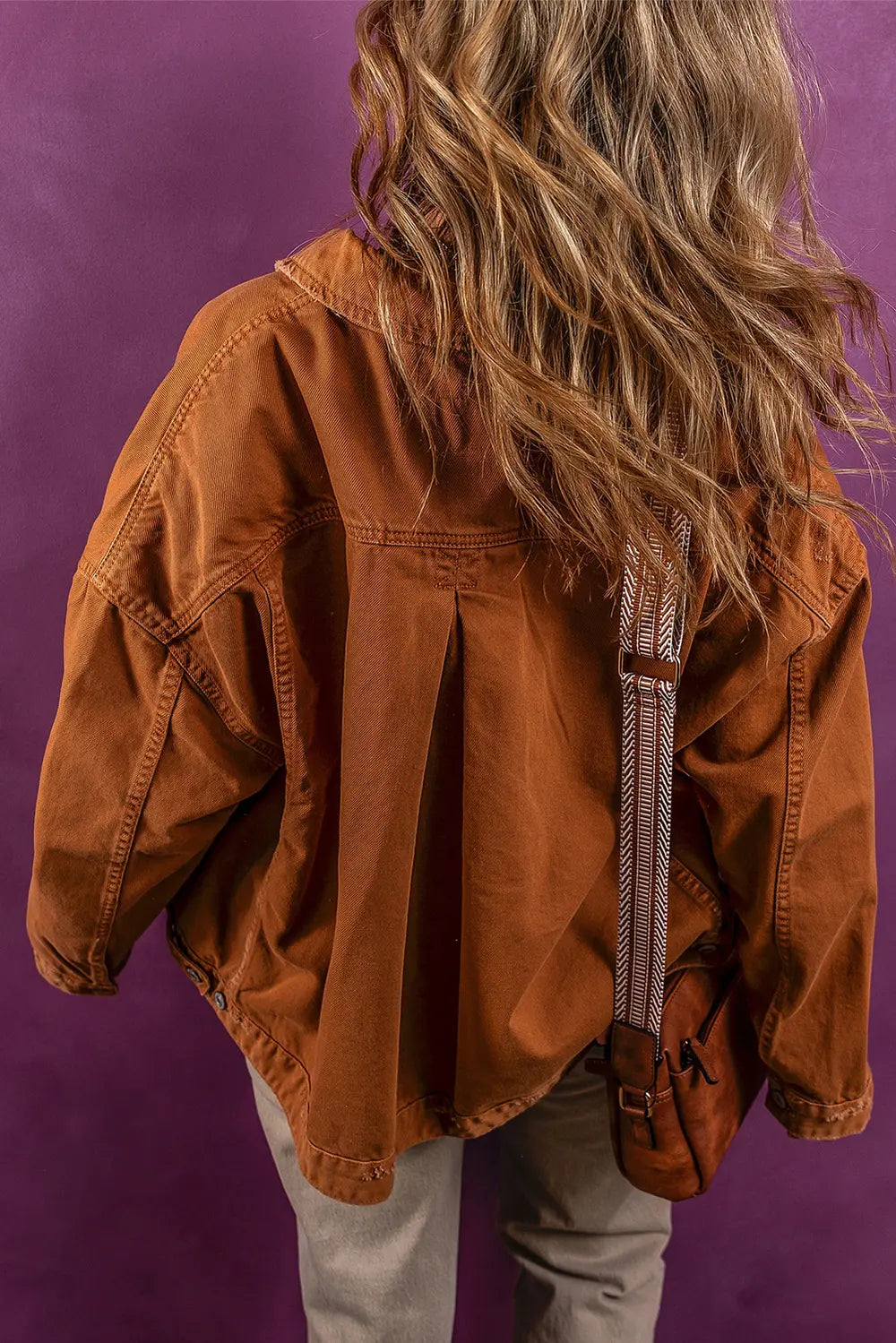Collared Neck Button-Up Denim Jacket – Trendsi | ClozArt