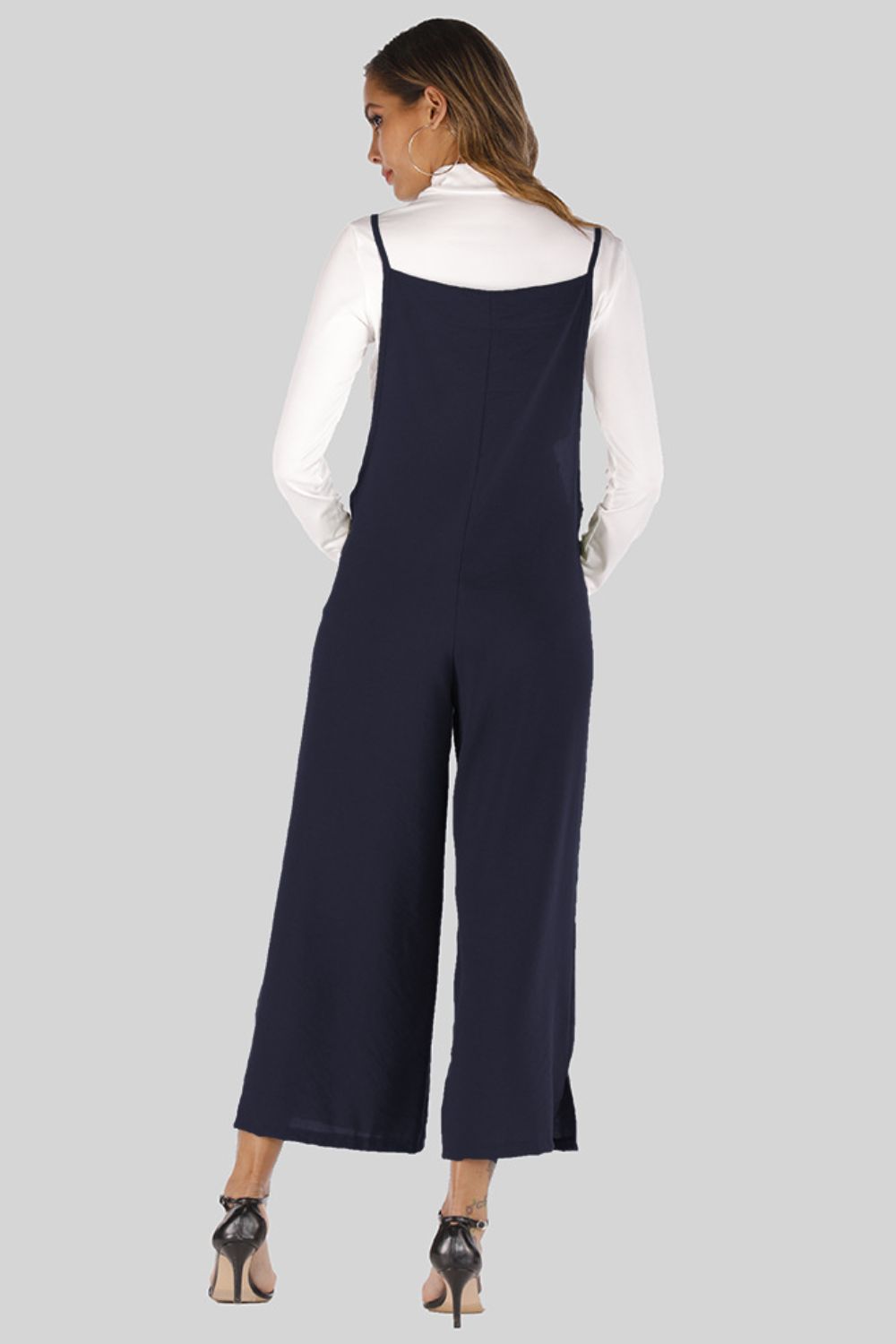 Full Size Cropped Wide Leg Overalls with Pockets – Trendsi | ClozArt