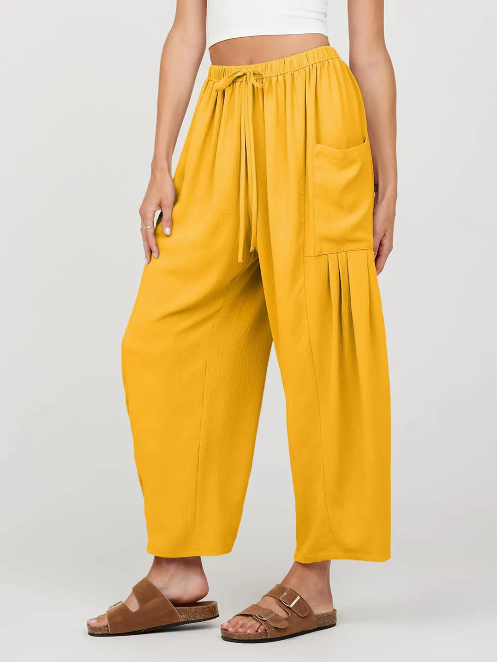 Full Size Wide Leg Pants with Pockets – Trendsi | ClozArt