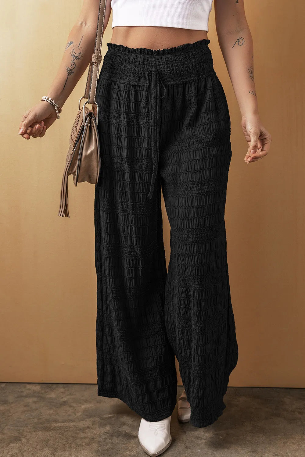 Tied Wide Leg Pants – Trendsi | ClozArt