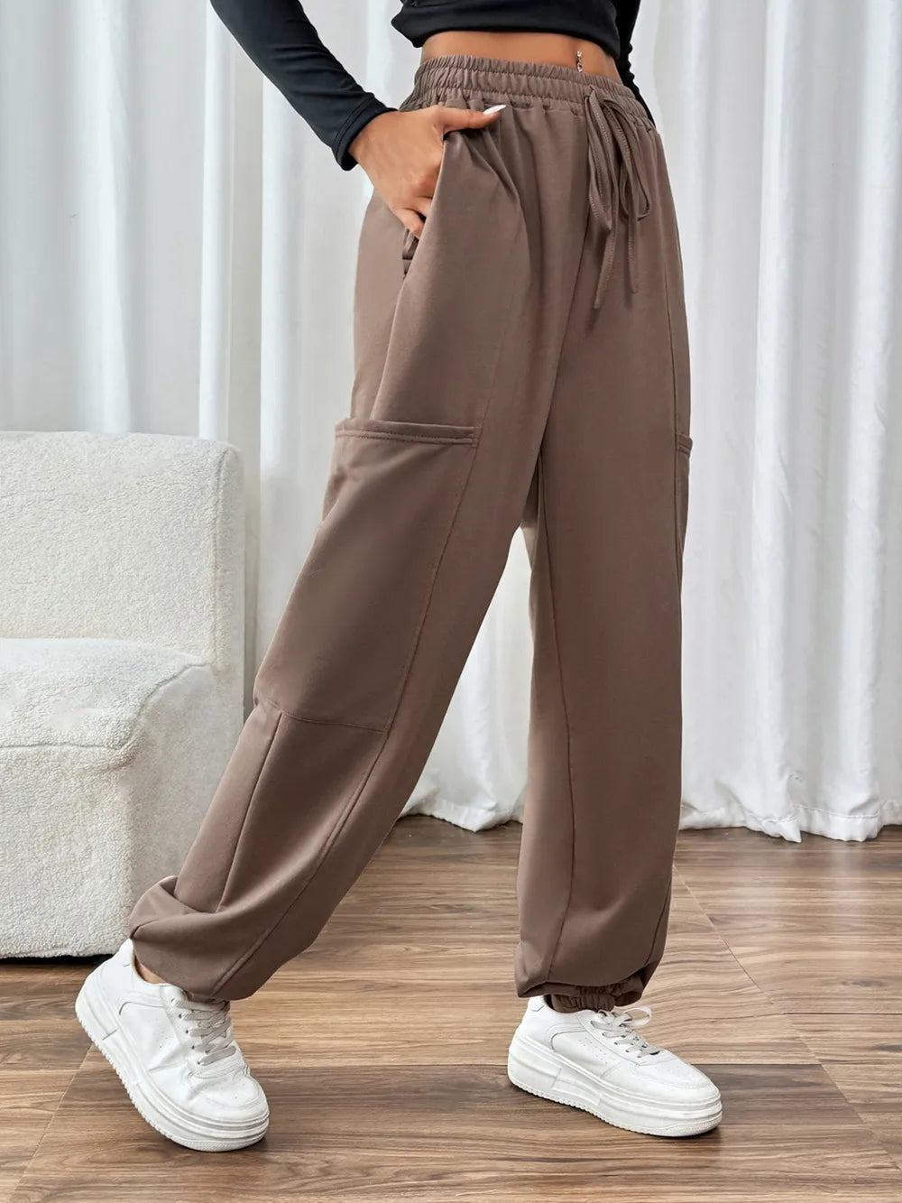 Perfee Tied Joggers with Pockets – Trendsi | ClozArt