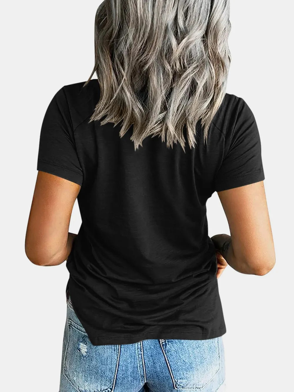Pocketed V-Neck Short Sleeve T-Shirt – Trendsi | ClozArt
