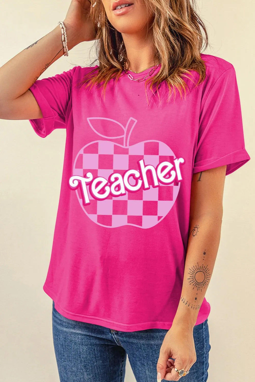 Graphic Round Neck Short Sleeve T-Shirt – Trendsi | ClozArt
