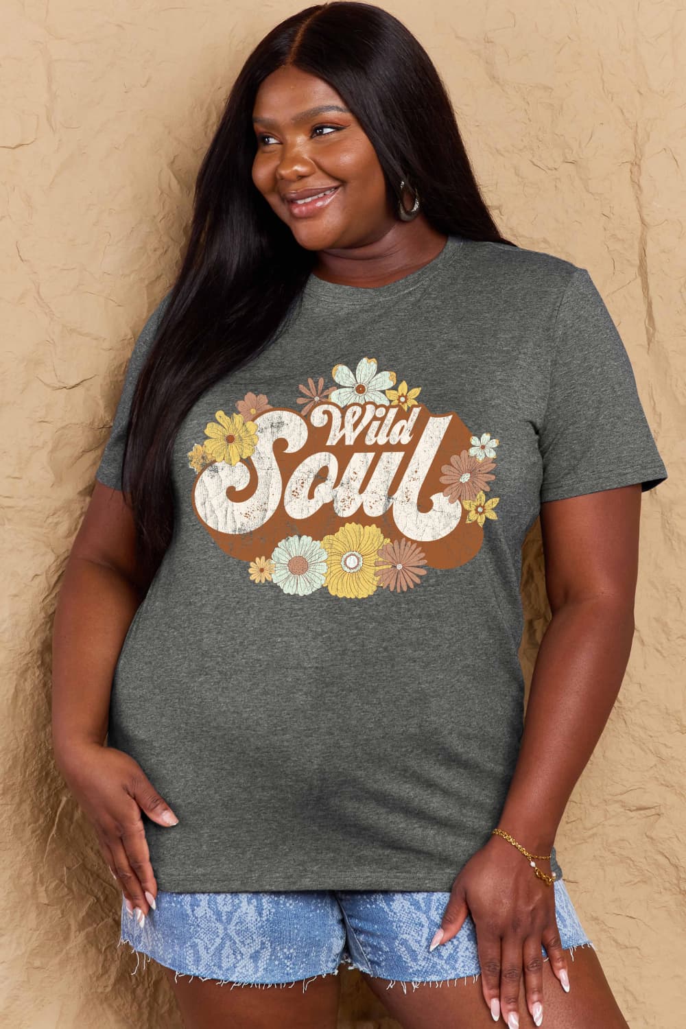 Simply Love Full Size WILD SOUL Graphic Cotton T-Shirt – Trendsi | ClozArt