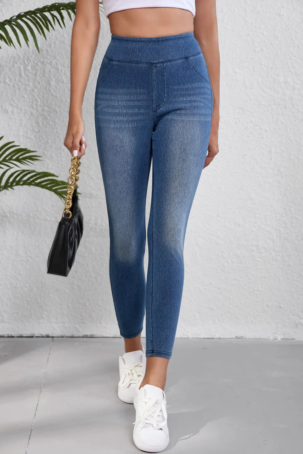 High Waist Skinny Jeans – Trendsi | ClozArt