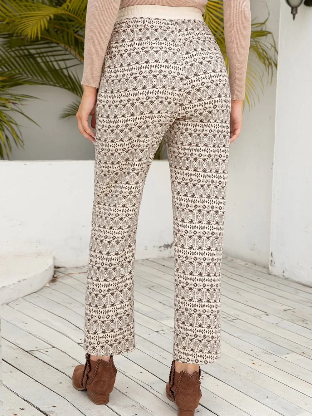 Ivy Lane Tied Printed Pants with Pockets – Trendsi | ClozArt