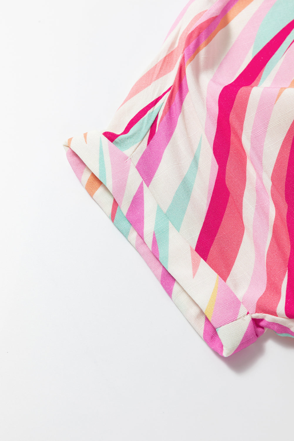 Multicolour Abstract Print High Low Blouse – Shewin | ClozArt