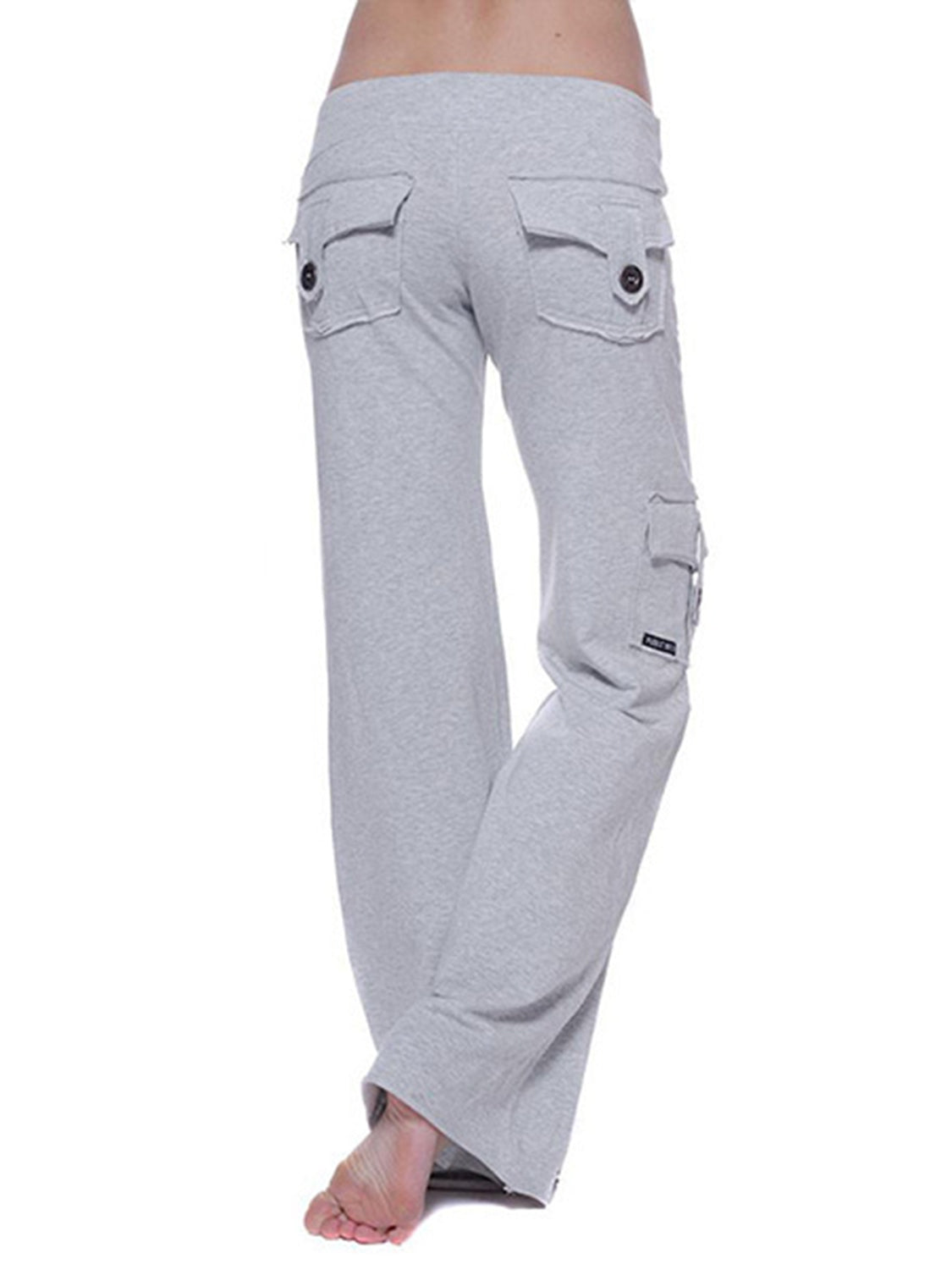 Mid Waist Pants with Pockets – Trendsi | ClozArt
