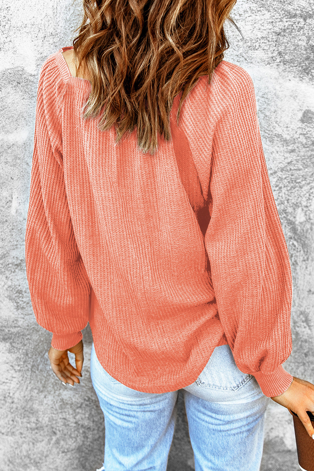 Square Neck Waffle-Knit Top – Trendsi | ClozArt