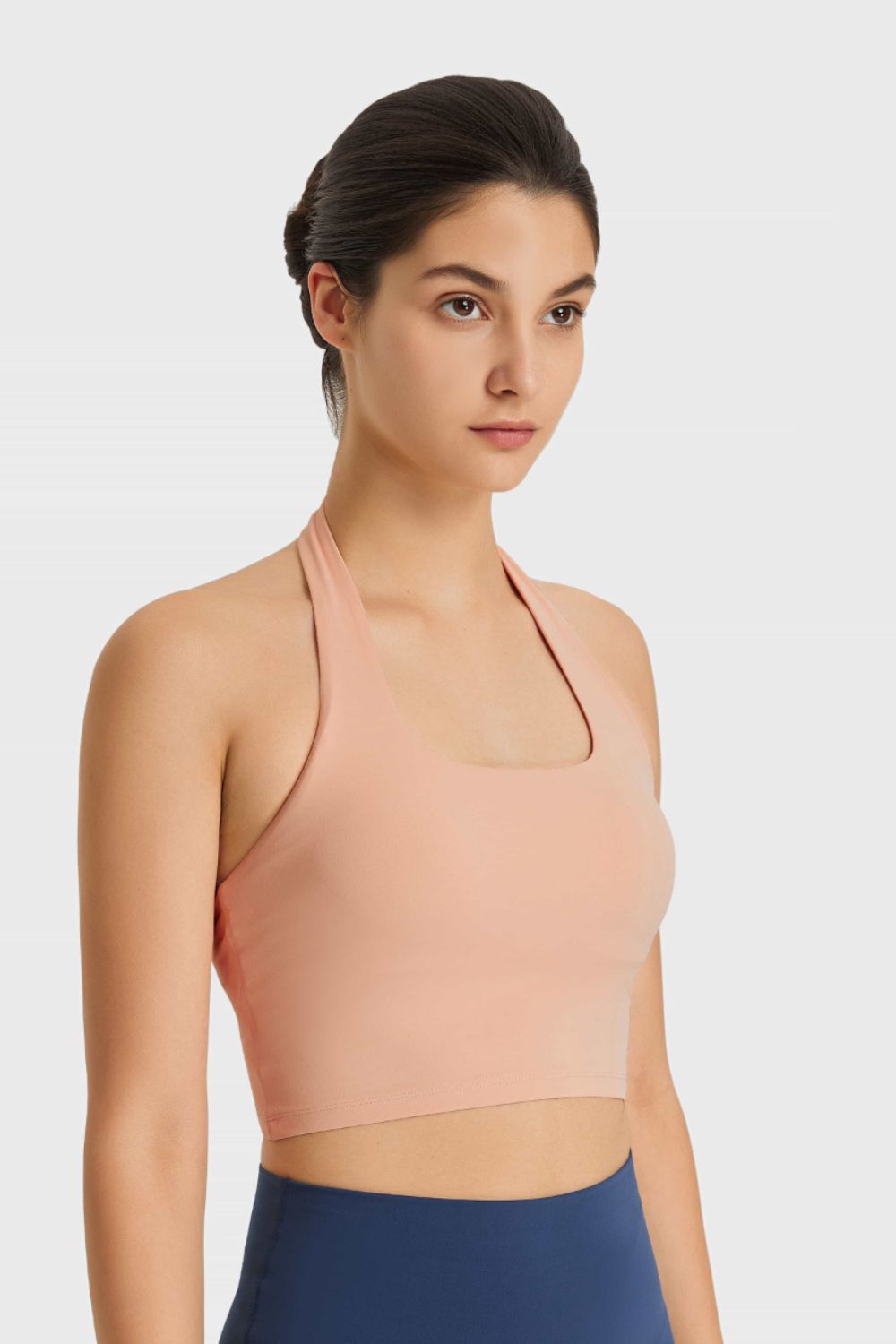 Millennia Breathable Halter Neck Sports Bra – Trendsi | ClozArt