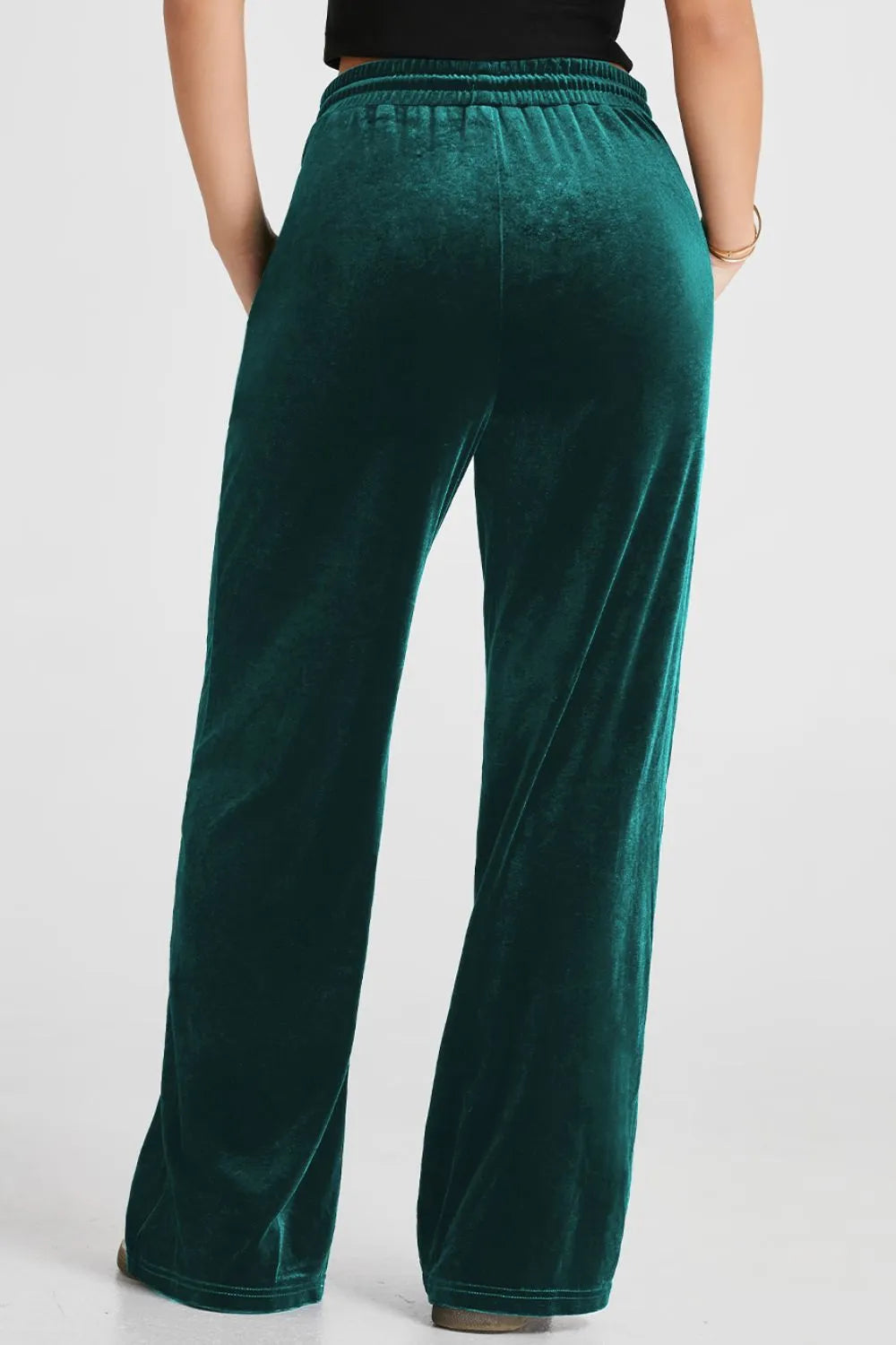 Drawstring Waist Wide Leg Active Pants – Trendsi | ClozArt