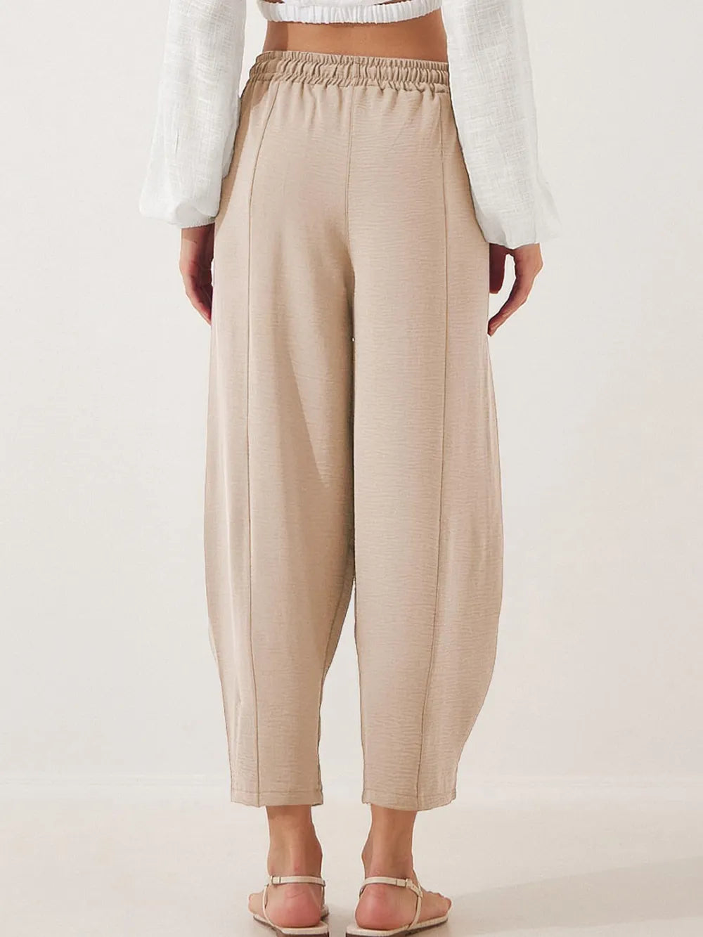 Full Size Drawstring Cropped Jogger Pants Plus Size – Trendsi | ClozArt
