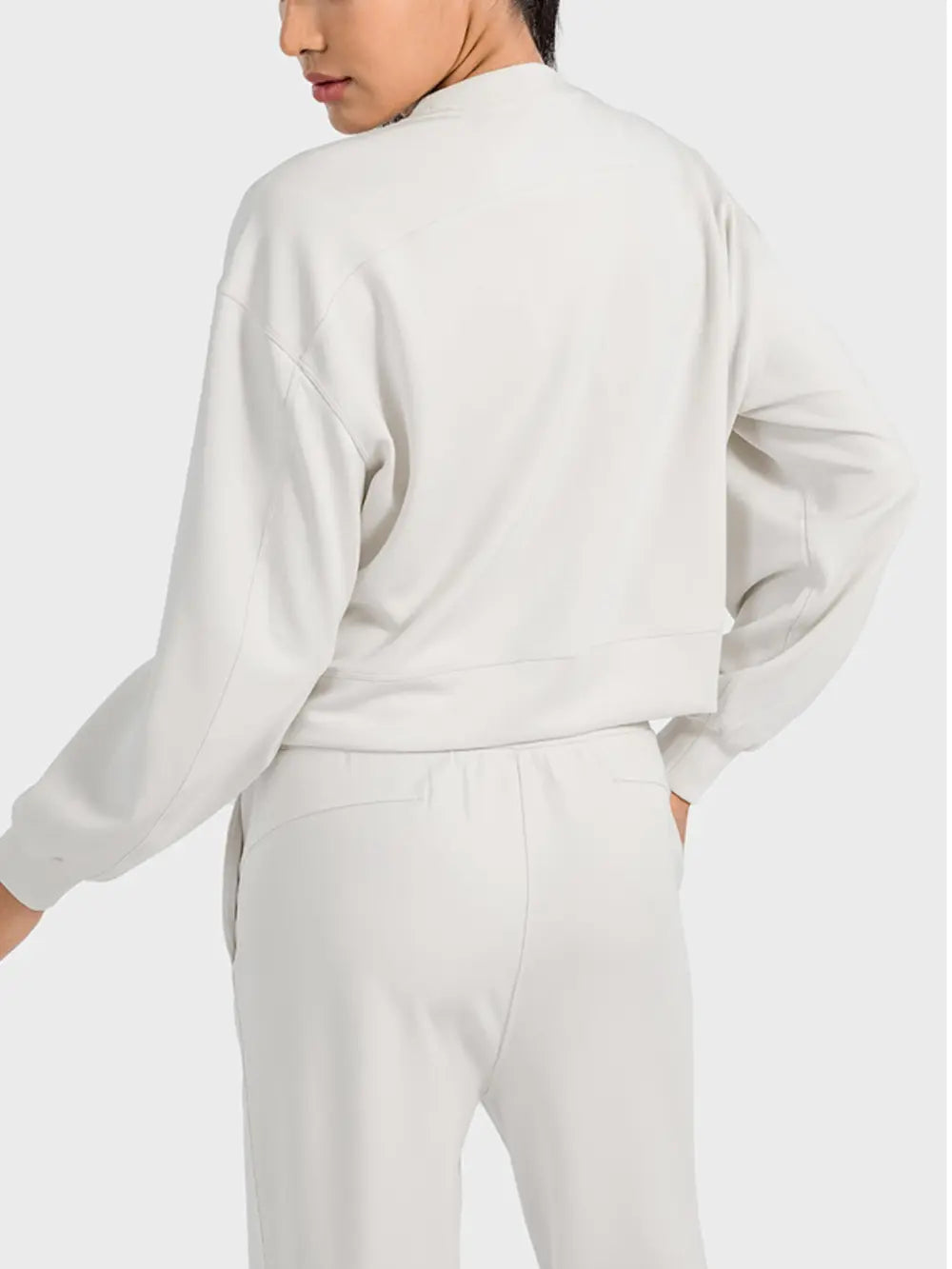 Millennia Round Neck Drop Shoulder Sports Top – Trendsi | ClozArt