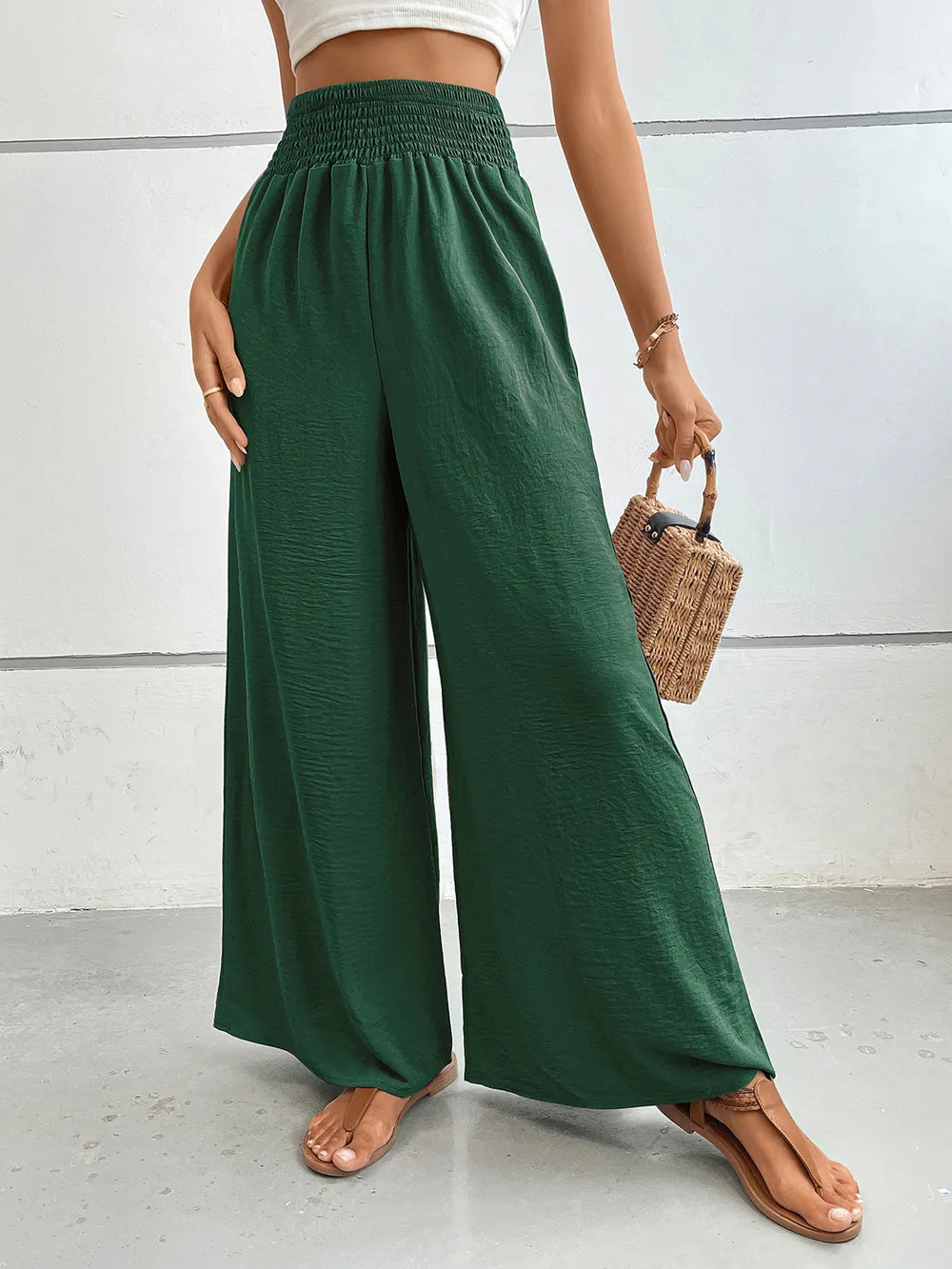 Perfee Wide Leg Pants with Pockets – Trendsi | ClozArt