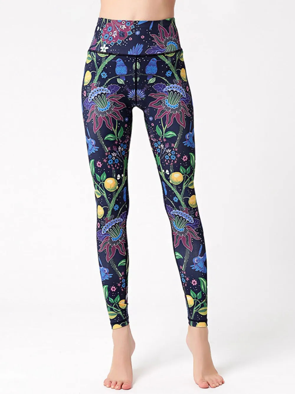 Printed High Waist Active Leggings – Trendsi | ClozArt
