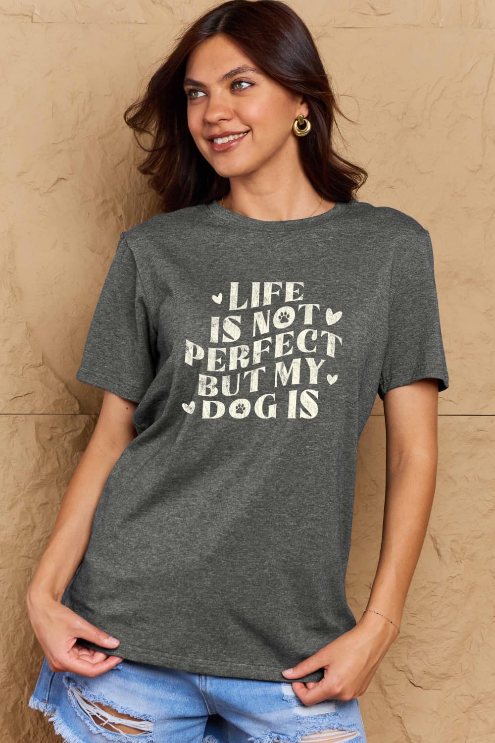 Simply Love Full Size Dog Slogan Graphic Cotton T-Shirt – Trendsi | ClozArt