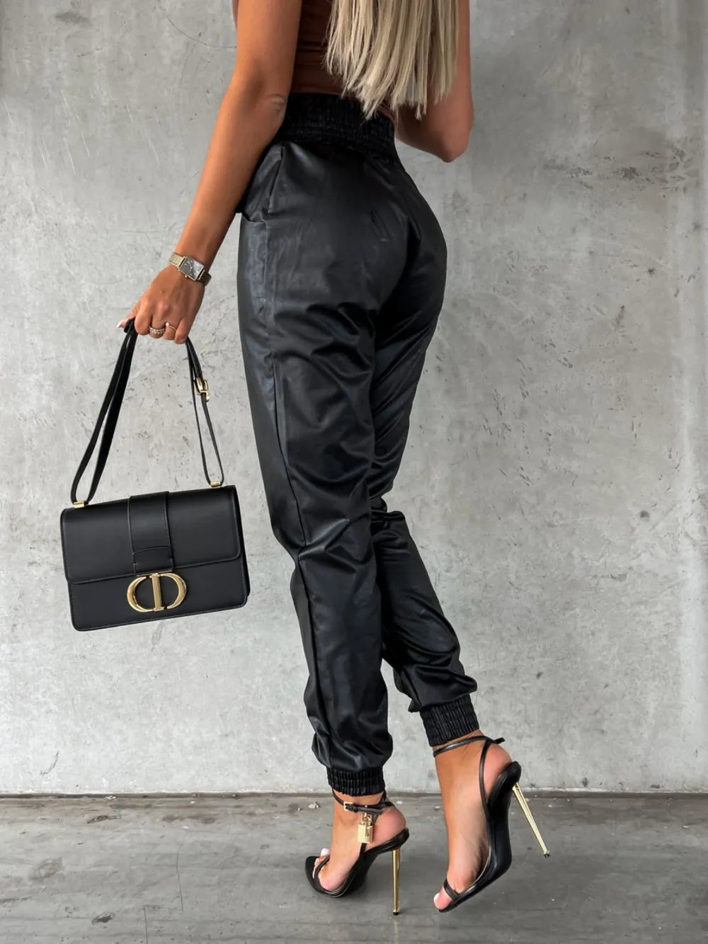 Smocked High Waist Pants with Pockets – Trendsi | ClozArt