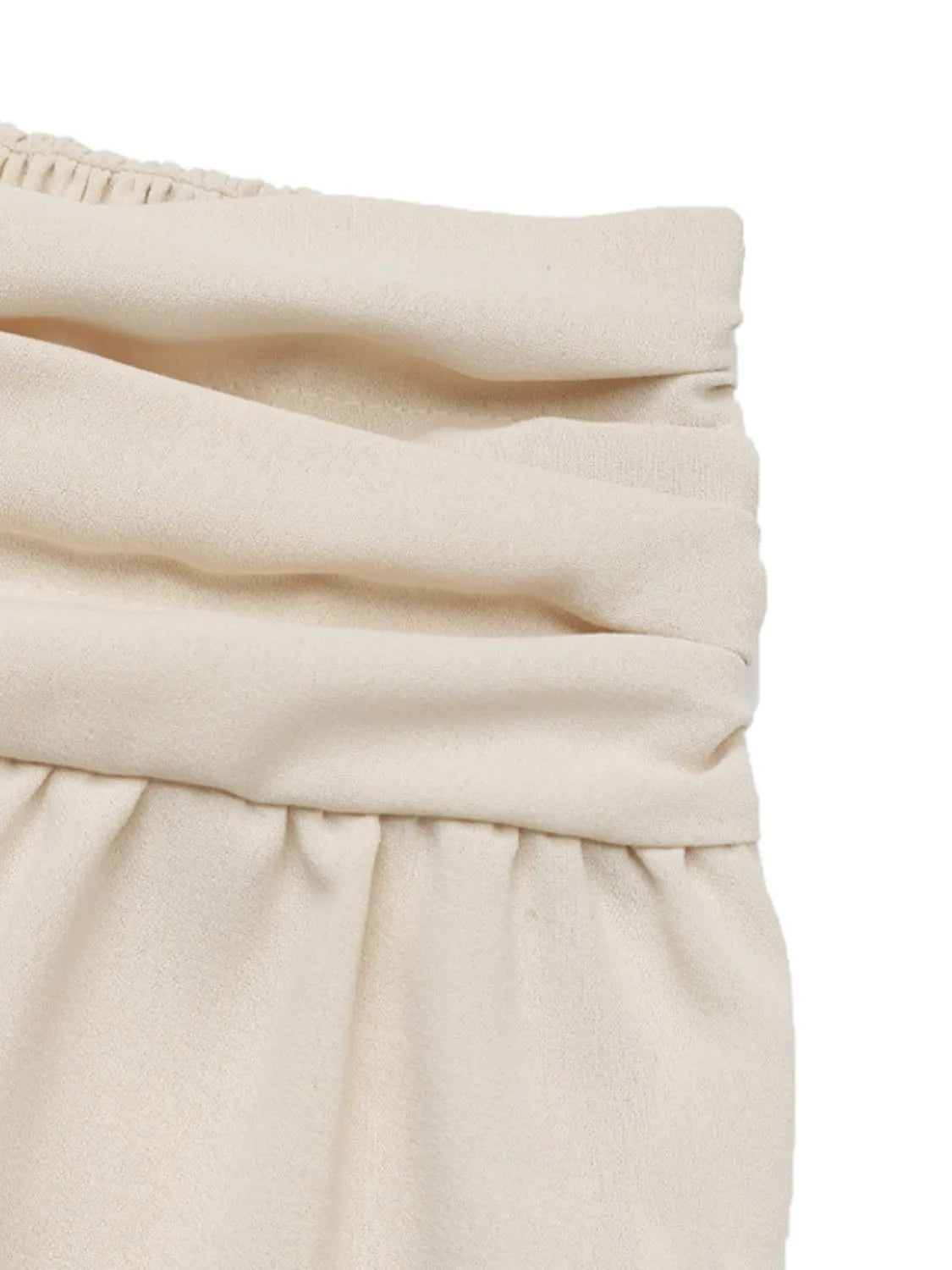 Ruched High Waist Joggers – Trendsi | ClozArt